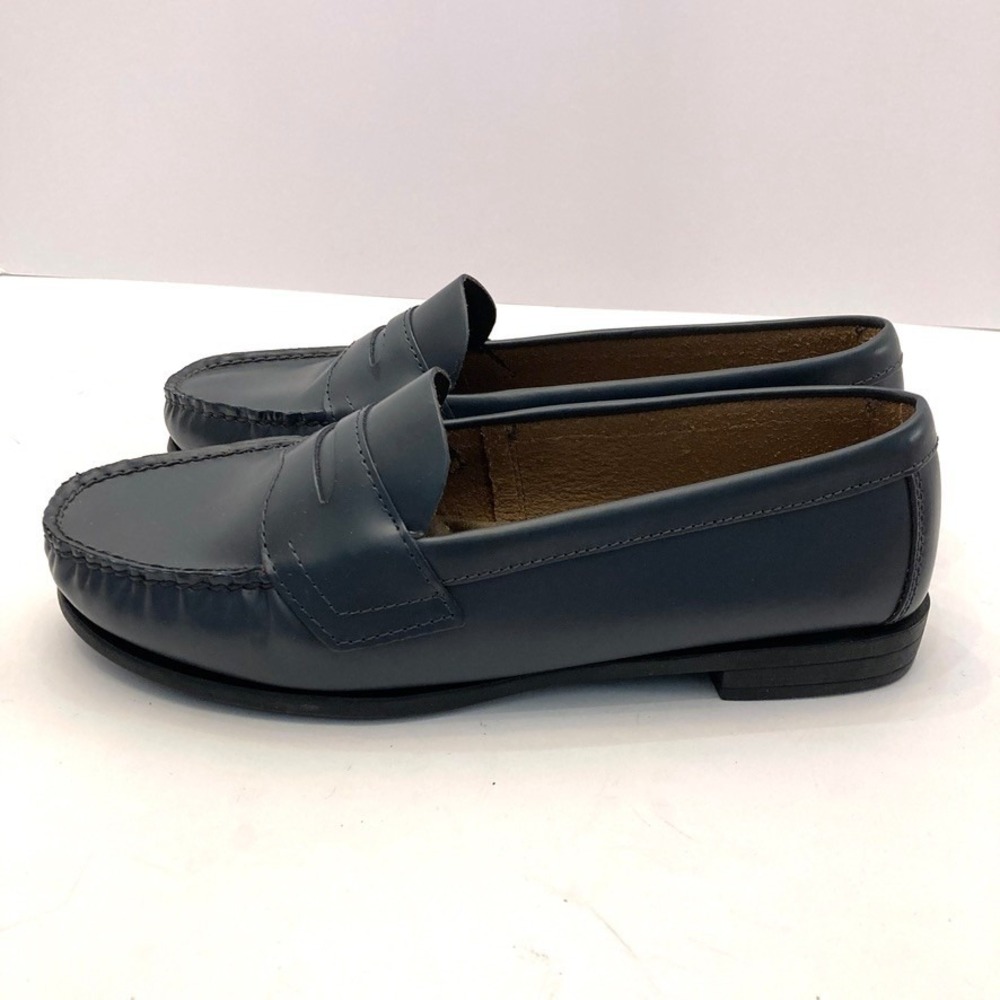 EASTLAND Classic II Penny Loafers Shoe Navy Blue Leather Memory Foam Womens 8.5W - Picture 3 of 10